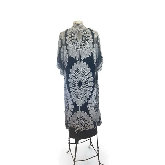 J. Jill Midi Crochet PM/Rebellion Again Lace Duster S/Boho Textured Layer Set - Picture 4 of 13